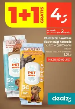 Dealz Chusteczki nawilżane dla zwierząt Naturelle oferta