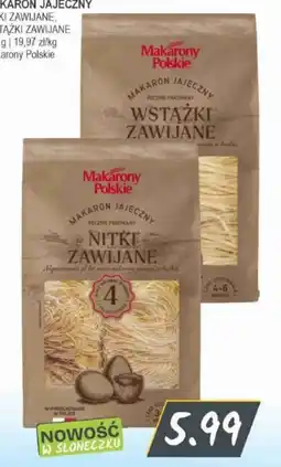Słoneczko Makarony Polskie Makaron Jajeczny Nitki Zawijane oferta