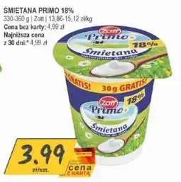 Słoneczko Śmietana Primo 18% oferta