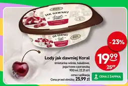 Żabka Lody jak dawniej Koral śmietanka-wiśnia oferta