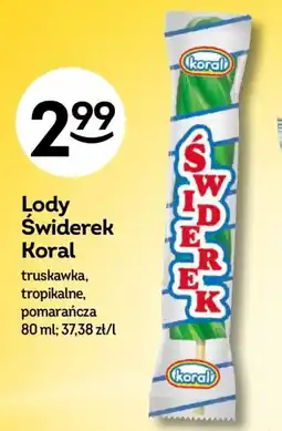 Żabka Lody Świderek Koral oferta