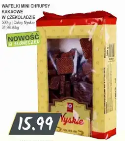 Słoneczko Wafelki Mini Chrupsy Kakaowe W Czekoladzie oferta