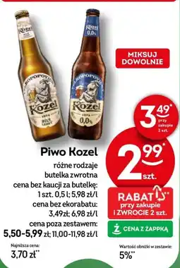 Żabka Piwo Kozel oferta