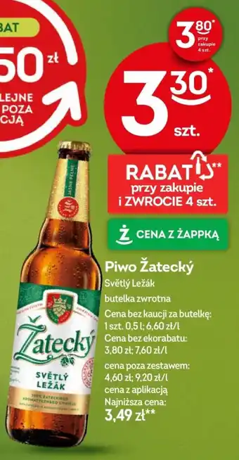 Żabka Piwo Żatecký oferta