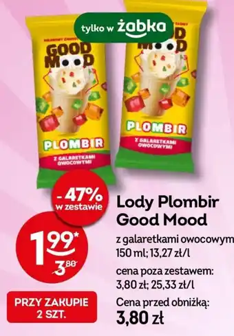 Żabka Lody Plombir Good Mood oferta