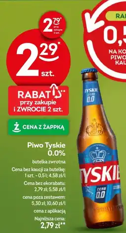 Żabka Piwo Tyskie 0.0% oferta