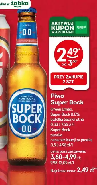 Żabka Piwo Super Bock oferta
