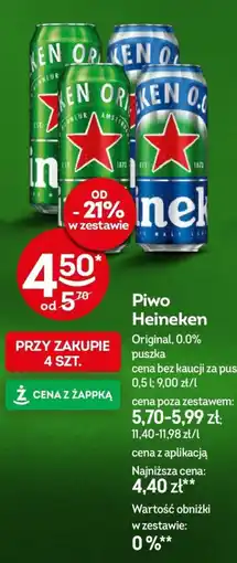 Żabka Piwo Heineken oferta