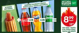 Żabka Hot Dog + Napój Coca-Cola, Fanta lub Sprite oferta
