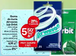 Żabka Guma do żucia Airwaves lub Orbit oferta