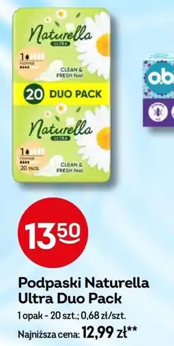Żabka Podpaski Naturella Ultra Duo Pack oferta