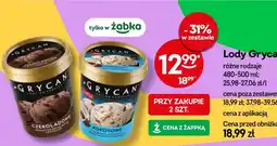 Żabka Lody Grycan Czekoladowe oferta