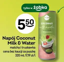Żabka Coconut Milk & Water matcha i truskawka oferta