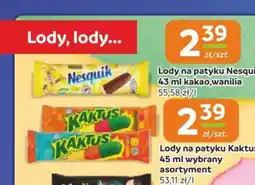 Gama Lody na patyku Nesquik oferta