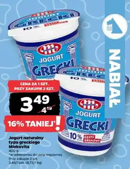 Netto Jogurt naturalny typu greckiego Mlekovita oferta