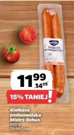 Netto Kiełbasa podwawelska Mistrz Rohus oferta