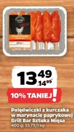Netto Polędwiczki z kurczaka w marynacie paprykowej Grill Bar Sztuka Mięsa oferta
