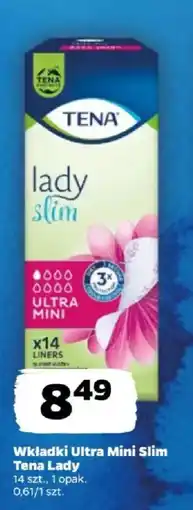 Netto Wkładki Ultra Mini Slim Tena Lady oferta