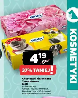 Netto Chusteczki higieniczne 2-warstwowe Mola oferta