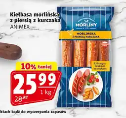 Prim Market Kietbasa morlińska z piersią z kurczaka ANIMEX oferta