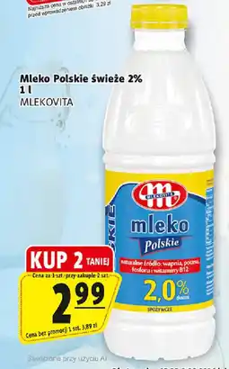 Prim Market Mleko Polskie świeże 2% MLEKOVITA oferta