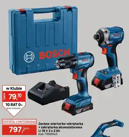 Leroy Merlin Zestaw wiertarko-wkrętarka + zakrętarka akumulatorowa LI 18 V 2 x 2 Ah oferta