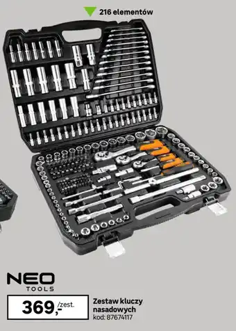 NEO TOOLS Zestaw kluczy nasadowych