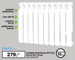Leroy Merlin Grzejnik aluminiowy SOTTILE oferta
