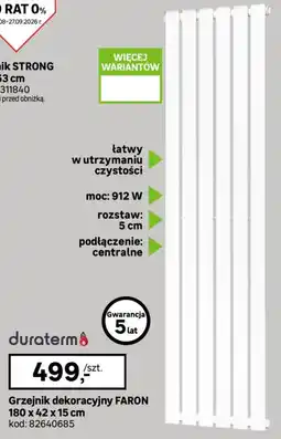 Leroy Merlin Grzejnik dekoracyjny FARON oferta