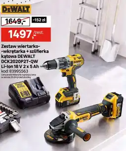 Leroy Merlin Zestaw wiertarko-wkrętarka + szlifierka kątowa Dewalt oferta