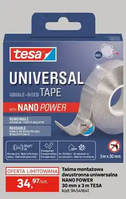 Leroy Merlin Taśma montażowa dwustronna uniwersalna NANO POWER oferta
