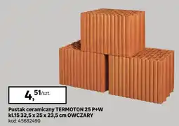 Leroy Merlin Pustak ceramiczny TERMOTON 25 P+W oferta