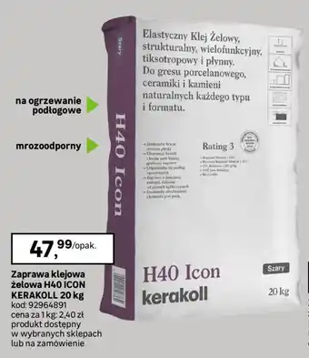 Leroy Merlin Zaprawa klejowa żelowa H40 ICON KERAKOLL oferta