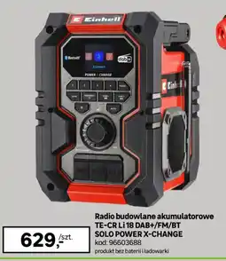 Leroy Merlin Radio budowlane akumulatorowe TE-CR Li18 DAB+/FM/BT SOLO POWER X-CHANGE oferta