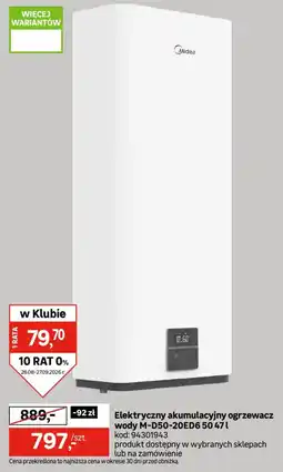 Leroy Merlin Elektryczny akumulacyjny ogrzewacz wody M-D50-20ED6 50 47 l oferta