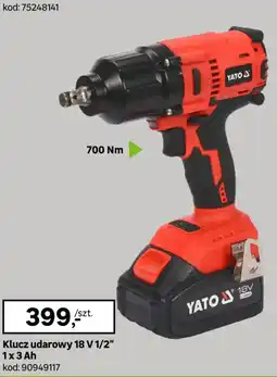 Leroy Merlin Klucz udarowy 18 V 1/2" YATO oferta