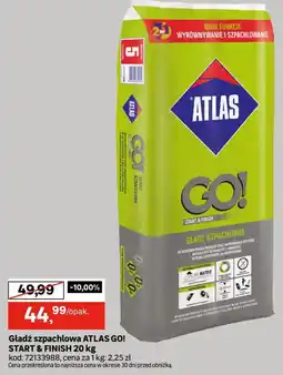 Leroy Merlin Gładź szpachlowa ATLAS GO! START & FINISH oferta