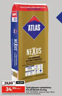 Leroy Merlin Tynk gipsowo-cementowy ATLAS NEXUS oferta