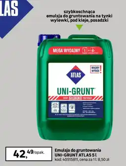 Leroy Merlin Emulsja do gruntowania UNI-GRUNT ATLAS oferta