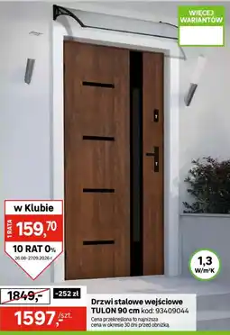 Leroy Merlin Drzwi stalowe wejściowe TULON oferta