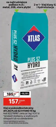 Leroy Merlin Klej wysokoodkształcalny ATLAS PLUS S2 HYDRO oferta