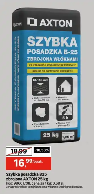 Leroy Merlin Szybka posadzka B25 zbrojona AXTON oferta