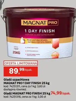 Leroy Merlin Gładź szpachlowa MAGNAT PRO 1 DAY FINISH oferta