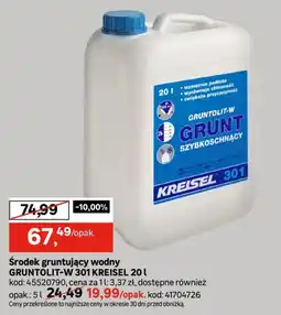 Leroy Merlin Środek gruntujący wodny GRUNTOLIT-W 301 KREISEL oferta