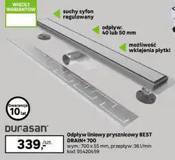 Leroy Merlin Odpyw liniowy prysznicowy BEST DRAIN+ 700 oferta