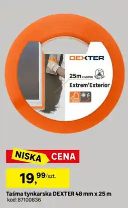 Leroy Merlin Taśma tynkarska DEXTER 48 mm oferta
