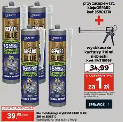 Leroy Merlin Klej montażowy szybki GEPARD GLUE oferta