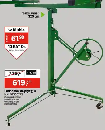 Leroy Merlin Podnośnik do płyt g-k oferta