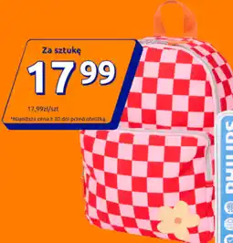 Action Plecak szkolny w kratkę oferta