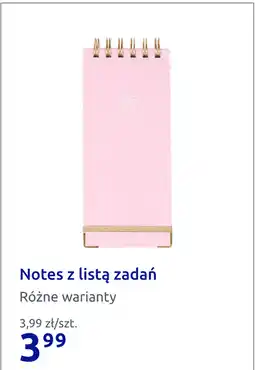 Action Notes z listą zadań oferta